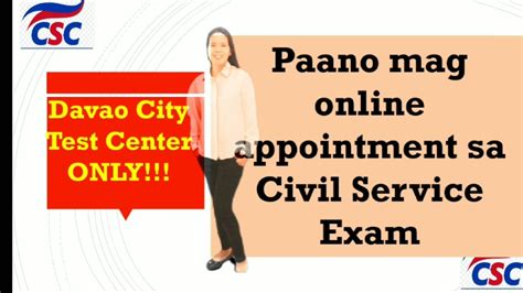 civil service exam davao